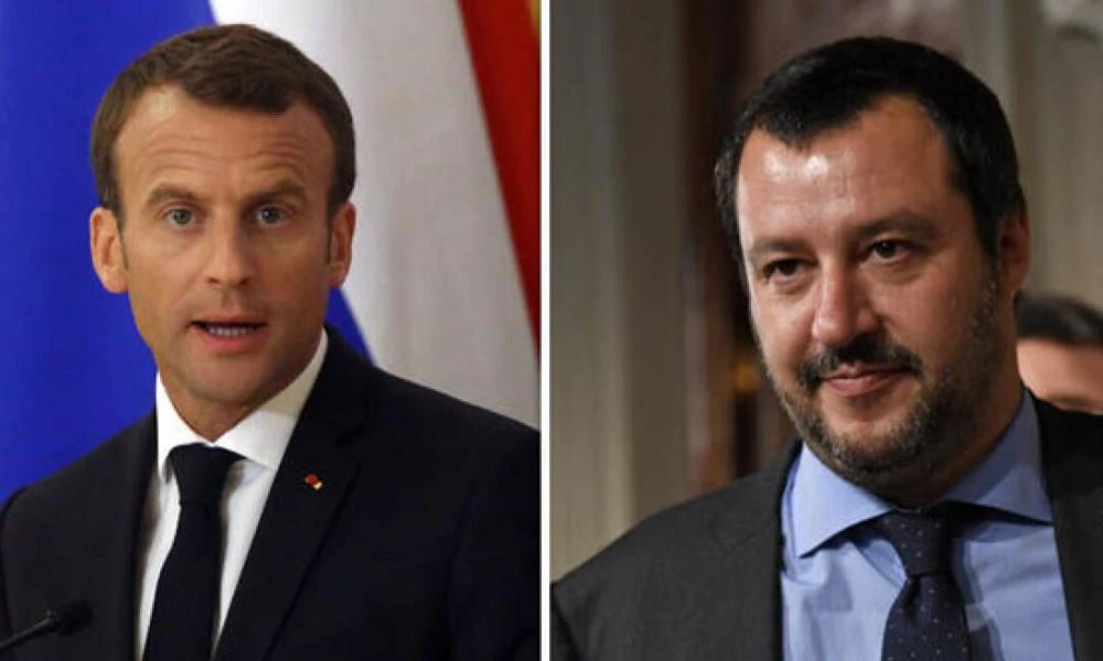 "Καταπέλτης" ο Σαλβίνι για Μακρόν! Τον κατηγορεί ως υποκινητή του πολέμου που "αποτελεί κίνδυνο για τη χώρα του και για αυτήν την ήπειρο"